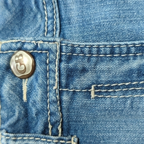Gianni Bini Women's Denim Mini Skirt w/Raw Hem Size 7 - Picture 4 of 4